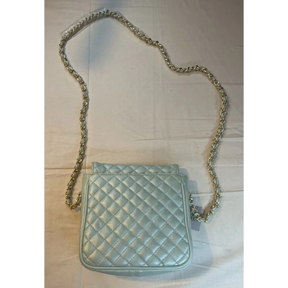 💙👜 Amanda Smith Quilted Crossbody Bag | NWT | Teal & Silver | Women's Stylish